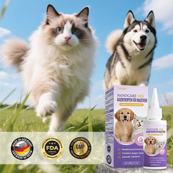Timilk® NanoCare Augentropfen für Haustiere 🔥
