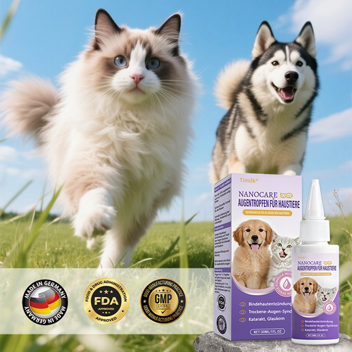 Timilk® NanoCare Augentropfen für Haustiere 🔥