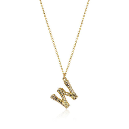 Initialen-Anhänger-Halskette｜(Letter A-Z)
